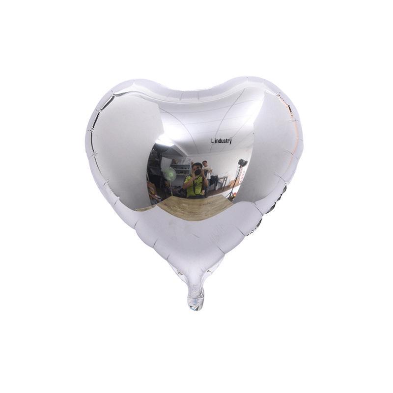 Heart-shaped Aluminum Foil Balloon - 18-inch Valentine's Day Confession Balloon