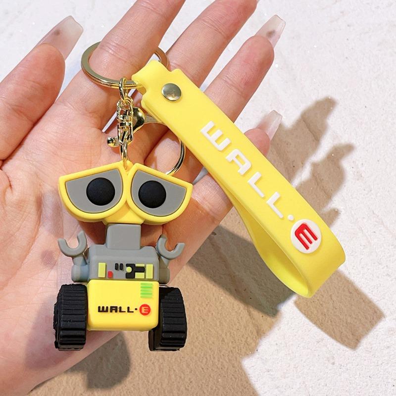 Cute Cartoon Robot Mobilization Keychain Walli Eva Keychain Men And Women Bag Pendant Children'S Birthday Gift Christmas Gift