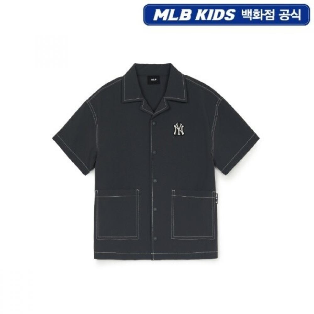 

Mlb Kids Basic Outdoor Stitch Woven Shirt charcoal gray/110