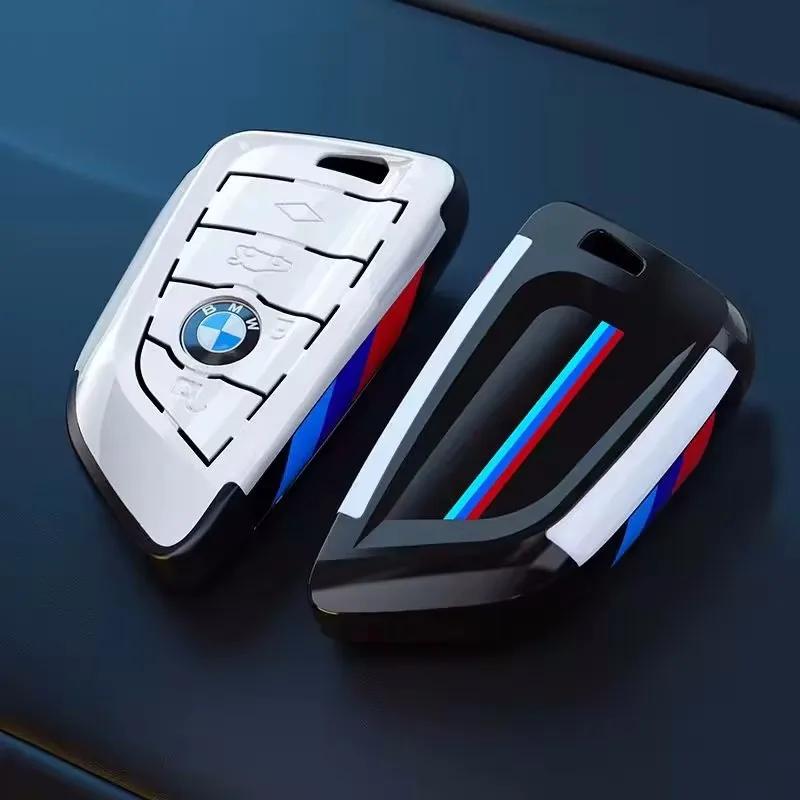 AAABY1 Carbon Sporty ABS Car Key Cover Case Holder Shell Bag For BMW Performance E46 E90 E60 F20 X1 F10 F30 X3 E70 Keychain Accessories