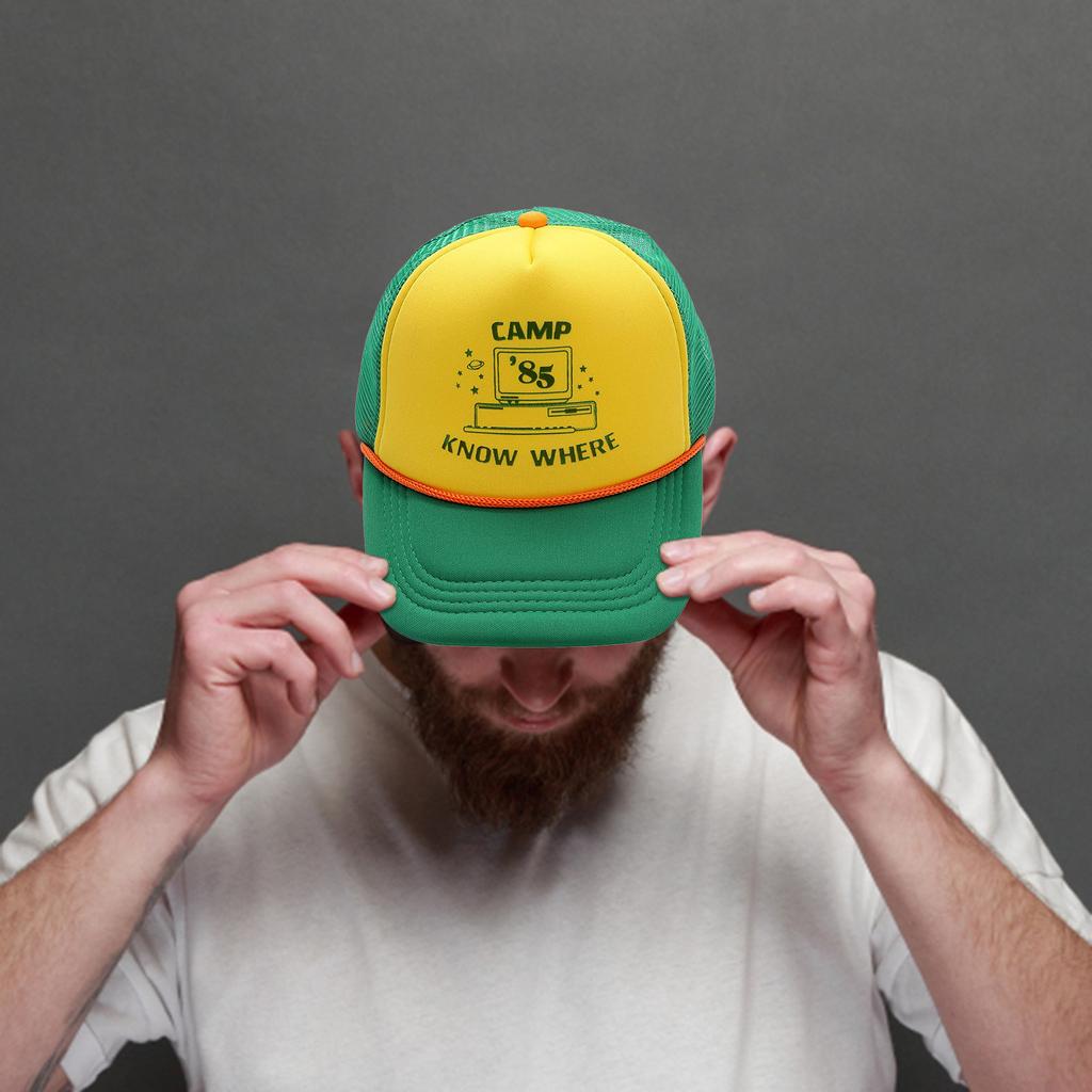 Baseball Cap Trucker Cap Mesh Boys Cap Unisex Adjustable Hat Sunscreen Sunshade Hat