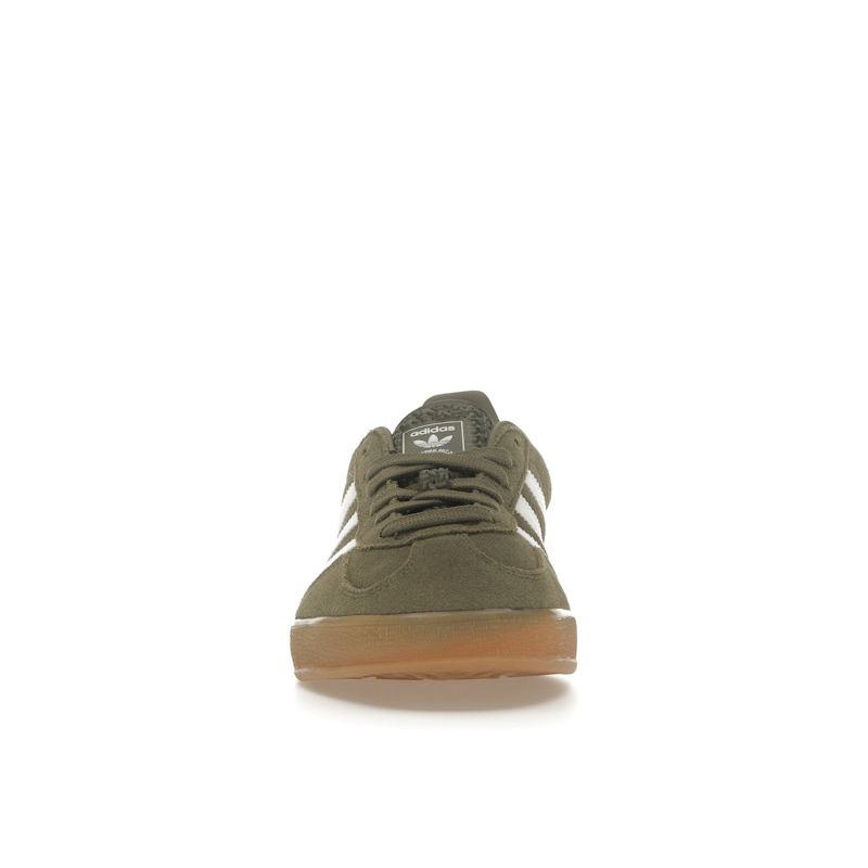 Adidas Gazelle Indoor Olive Strata Unisex Sneakers Green Cloud-White Gold-Metallic JQ0174