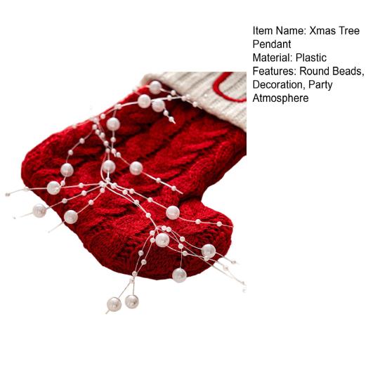Christmas Tree Pendant DIY Hanging Ornament Festive Atmosphere Bead Strings for