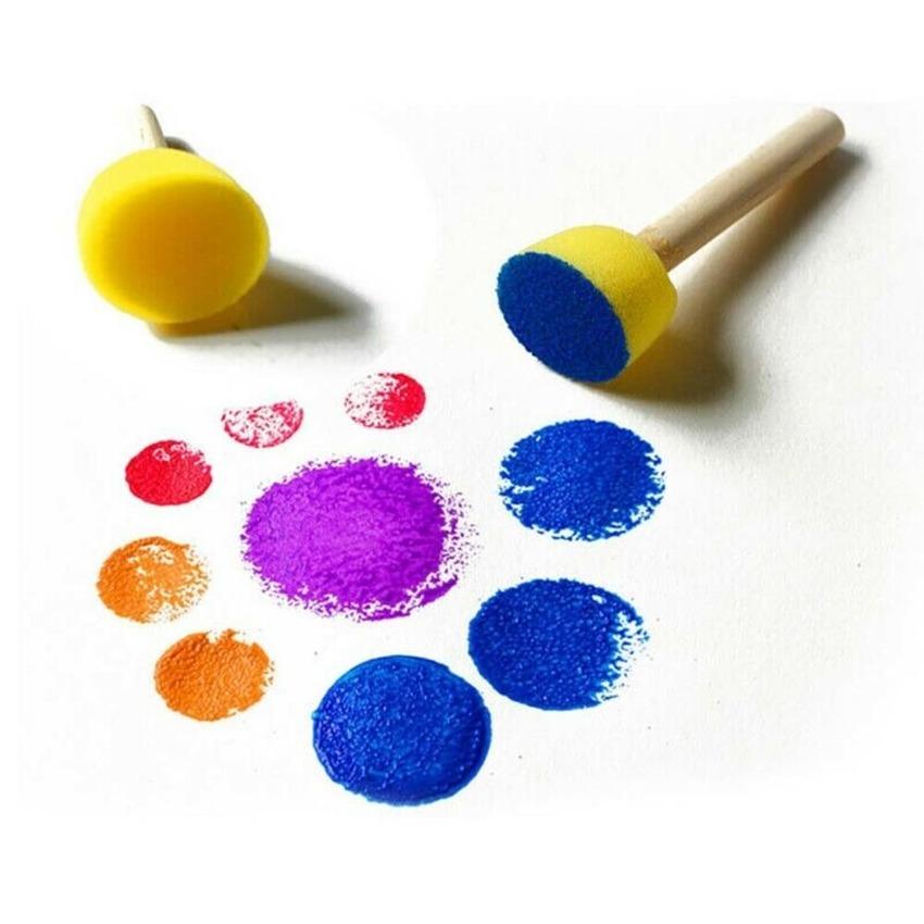 TOPPERFUN 2 Pennello Stippler Per Pittura A Spugna Spugne Di Vernice - Foto 8