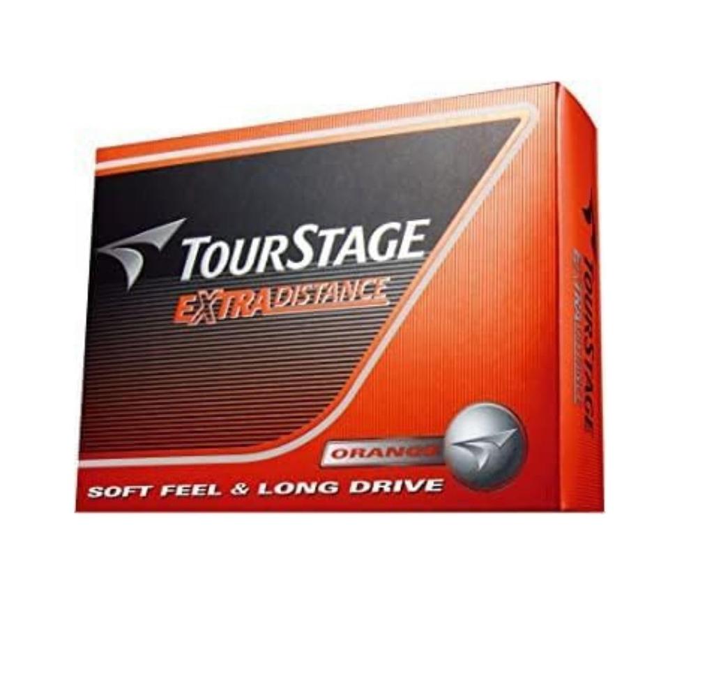 Bridgestone Tour Stage Extra Distance Golf 3 Dozen Tea Set Balls, (36 Balls) + (Orange)