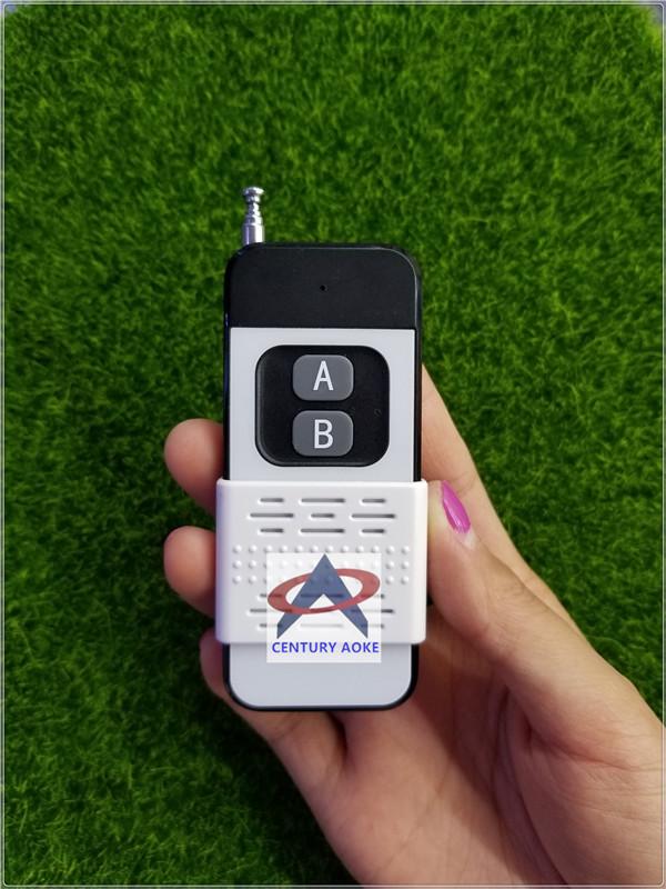 High-Power Long-Distance 2-Key Remote with 4-Way Transmitter, 2-Way Switch, and Slide Cover No