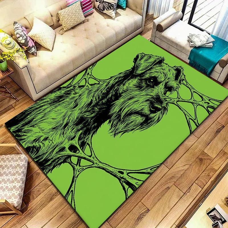 Green mucus animal Pattern Square Carpet,Area Rug,Carpet Rug for Living Room Bedroom Sofa Playroom Decor,Non-slip Floor Mat,Holiday Birthday Gifts