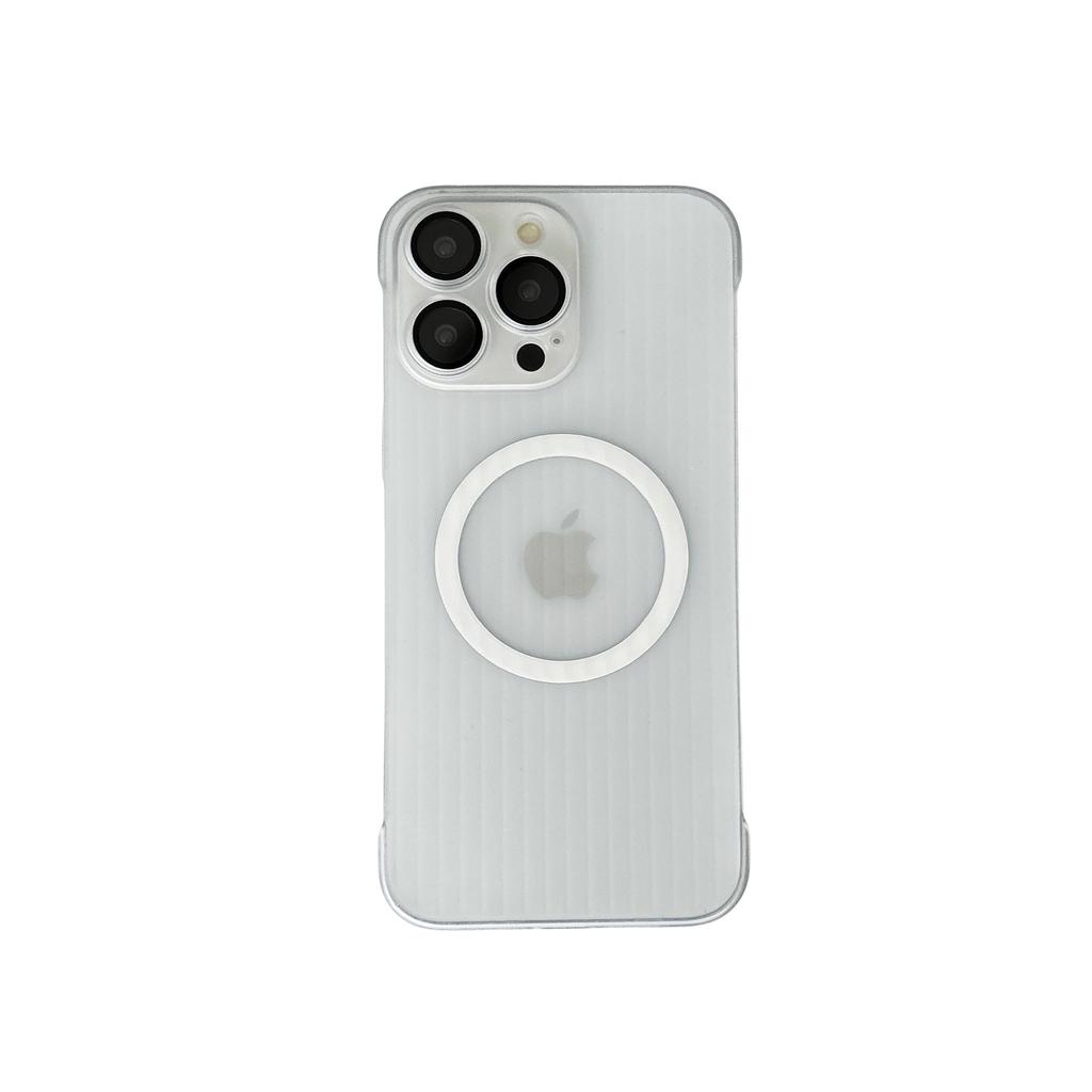 Magnetic Corrugated Pattern for Apple 15 Phone Case Ultra-thin Borderless for IPhone 14 Promax with Advanced Heat Dissipation