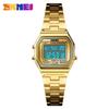 SKMEI 1415 Luxury Clock Sports Watch for Women Retro Digital Stainless Steel Electron Waterproof Wristwatches 1123 Relojes Mujer