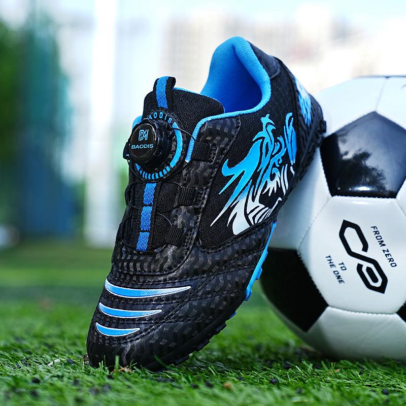 Children's Soccer Shoes TF Breathable Lightweight Major Training Shoes Boy Wear-resistant Sneakers Youth Match Kids Soccer Shoes