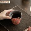 120ml Handmade Point Gold Rock Mine Tea Pitcher Painted Pottery Tea-separating Sharing Pot Cha Hai Justice Cup Teaset Supplies