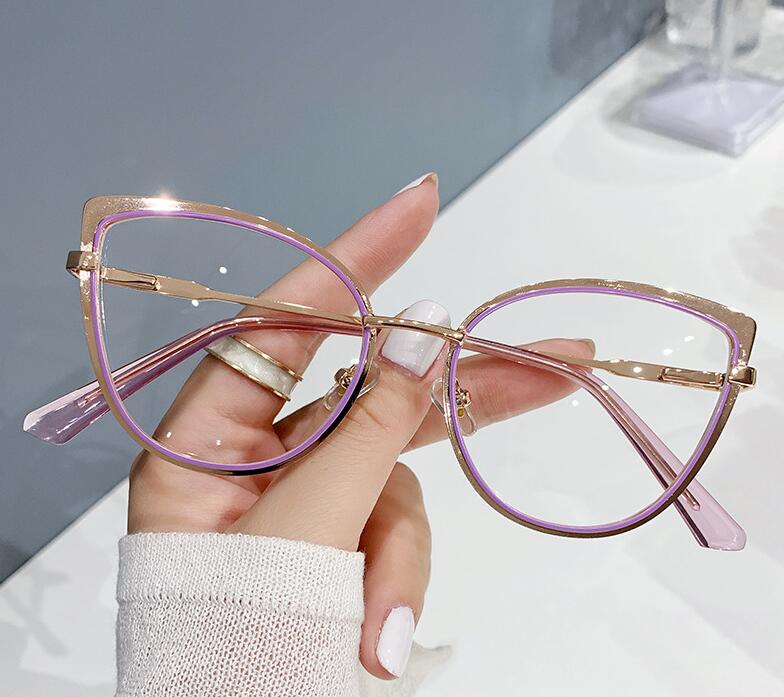Vintage Cat Eye Anti-blue Light Glasses Women Optical Clear Lens Reading Eyewear Presbyopia Female 0~+6