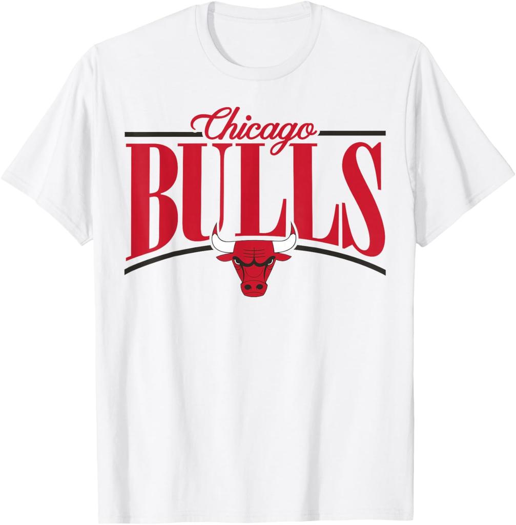 NBA - T-shirt ad arco con logo Chicago Bulls