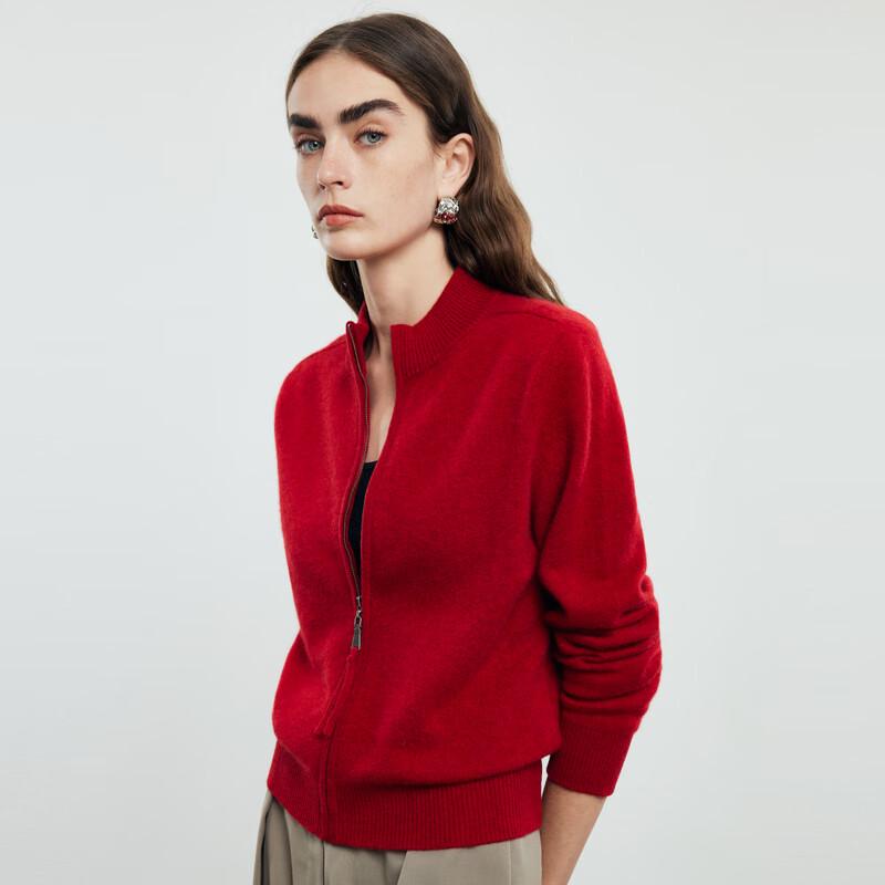 

PALUOPO Semi-High Neck Pure Cashmere Knit Cardigan M