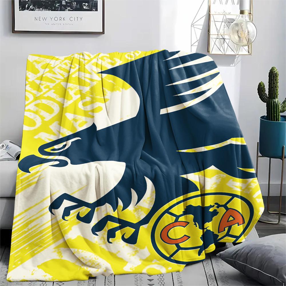 Club America Print Flannel Blanket, High quality Comfortable for All Seasons, Home Decor, Warmth and Comfort, Perfect for Christmas Gifts