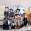 K-POP BTS printing Flannel Blanket Bedroom Sofa Camping Warm blanket Gifts for family and friends-MJ009