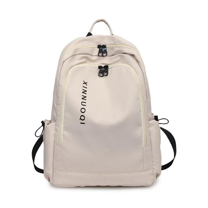 Schoolbag Korean version ins Large capacity backpack Male and female junior high school student schoolbag Personalized versatile trendy college 