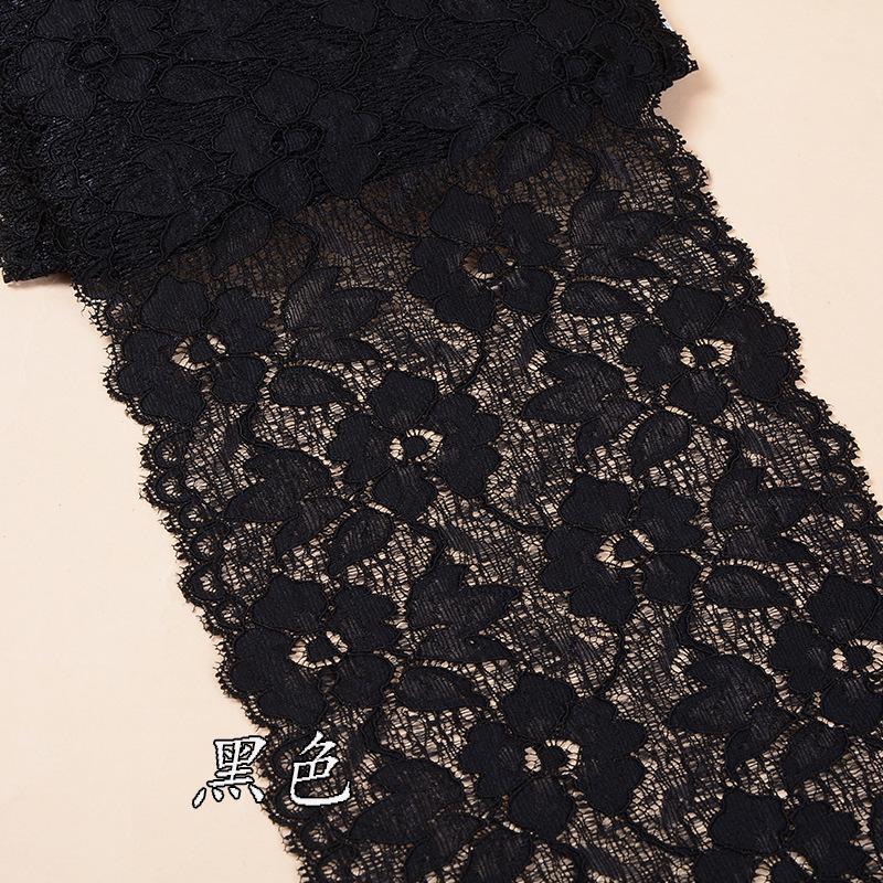 1 yard elastická krajková lemovací stuha pro šití Spandex Nylon 16cm Pletené doplňky Sukně Spodní prádlo Oblečení Doplňky