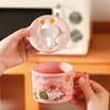 Cartoon Duckling Underglaze Color Cup Covered Cute Water Cup High Value Household Ceramic Cup Breakfast Cup