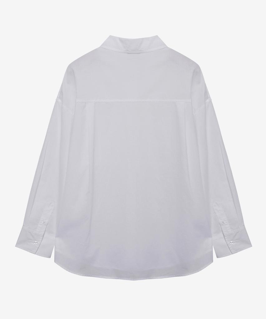 MIND BRIDGE WOMEN [W] Sheer Cotton Oversized Out-Pocket Shirt - 3 Colors