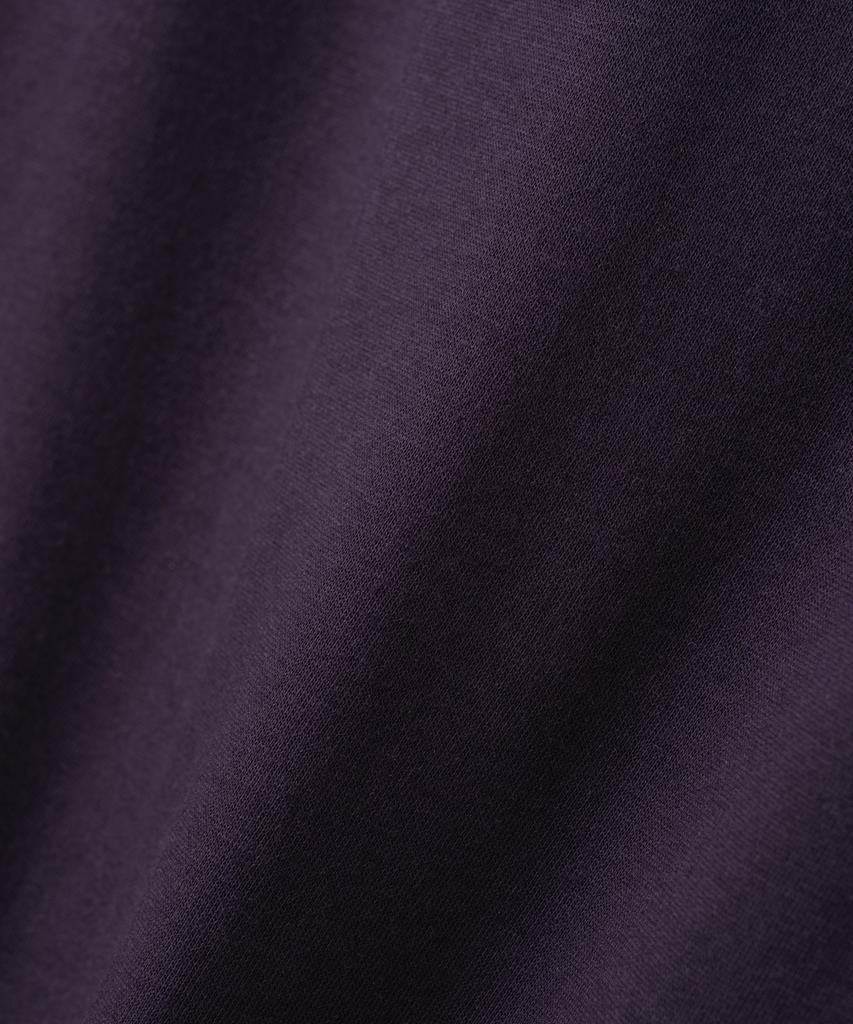 MILLO WOMEN Tape Henley Neck T-Shirt [Purple]