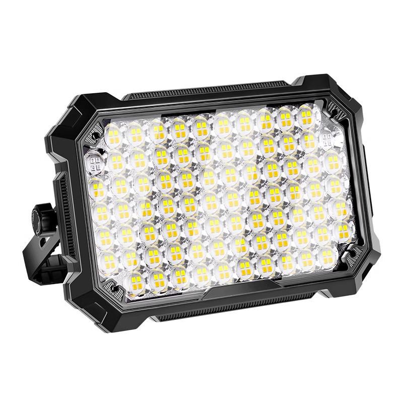 Rechargeable Outdoor Camping Lamp with Handheld Bracket - Super Bright Emergency and Market Stall Light.