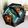1pc Halloween Cat Automatic Open/Close Umbrella - Portable Collapsible Umbrella with 8-Rib Stability, Fashion Lovers yy251017127