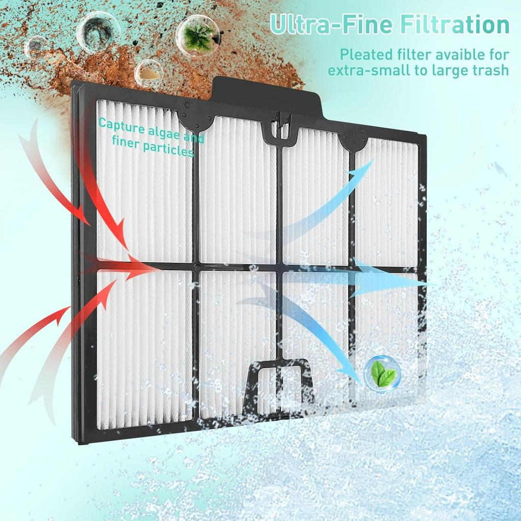 Ultra-Fine Filter Panels Compatible with Dolphin Robotic Pool Cleaners,Replace Part#9991467-R4,Pleated Cartridge Filter Replacement for Dolphin S200