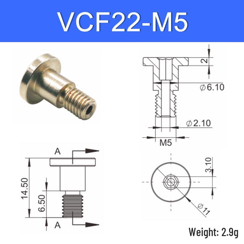 Vacuum Suction Cup Connector VM-G1 Threaded Barb Pneumatic Nozzle Adapter