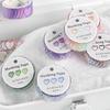 100Pcs/roll Love Heart-shaped Washi Tape Confession Poem Series Hand Account DIY Decoration Sticker Masking Tape Journal Decor
