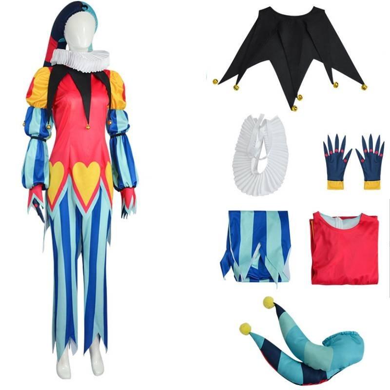 

Костюм для косплея Оззи из Отеля Хазбин, для ролевой игры, для вечеринки на Хэллоуин, модный Fizzarolli Woman,S