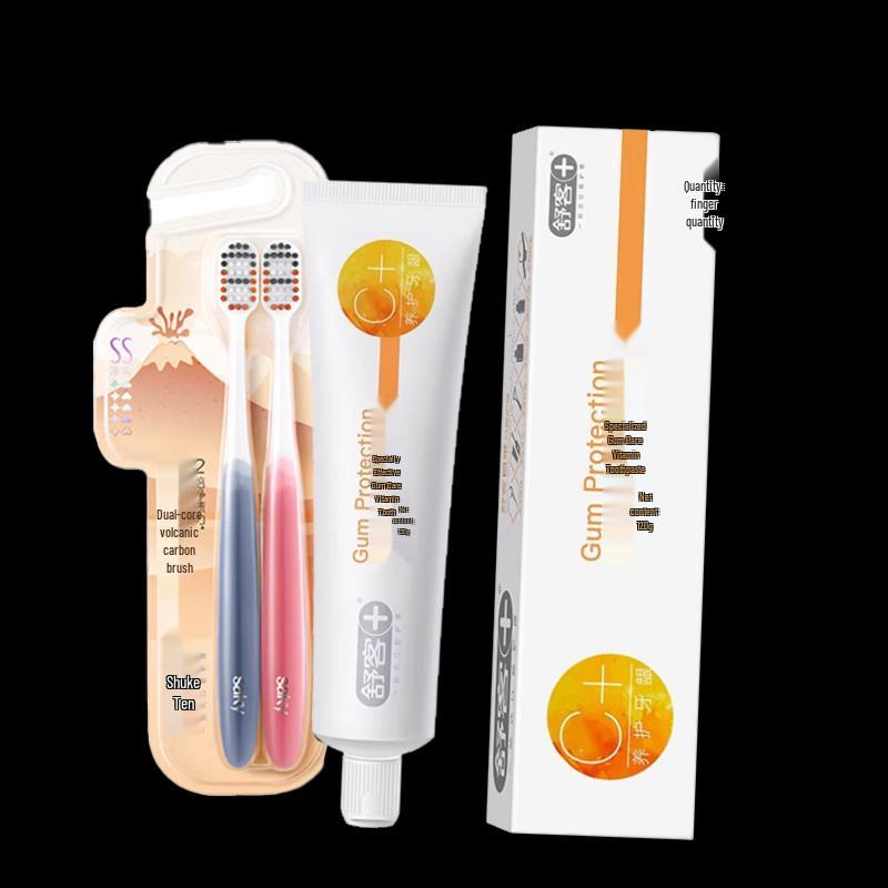 

Shuke Vitamin C Toothpaste & Dual Toothbrushes Set