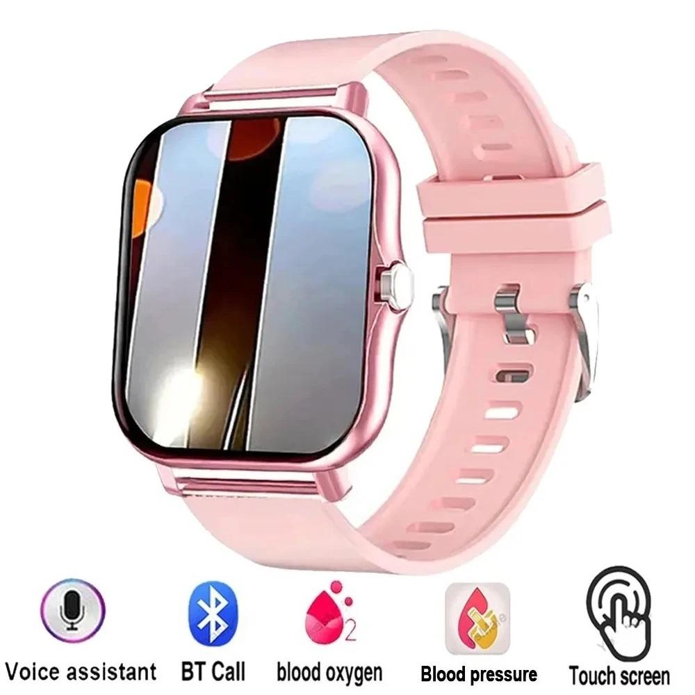 Smartwatch Android Phone 1.44''Inch HD Screen Bluetooth Call Blood Oxygen/Pressure Monitoring Smart Watch Women Men Gift