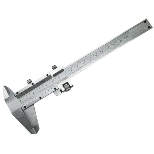 150mm Carbon Steel Precision Caliper with Dual Scale Graduations, High-Precision Measuring Tool, Fine-Adjustable, Storage Case Included