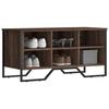 VidaXL Shoe Cabinet Brown Oak 90x38x45.5 Cm Engineered Wood, Shoe Rack, Storage Cabinet of 848643