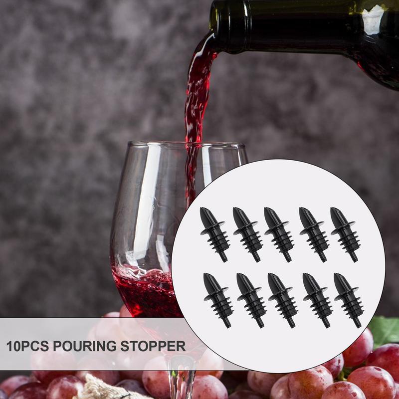 Wine Stopper And Pourer Alcohol Spouts Stopper 10pcs Set Wine Aerator For Wine Bottle No Drip Wine Pourer Accurate Pourer Wine