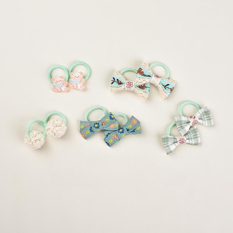 Bestseller Baby Bow Hair Ties Spring Summer New Princess Sweet Elastic Bands Cute Kids Hair Accessories Trendy Must-Have