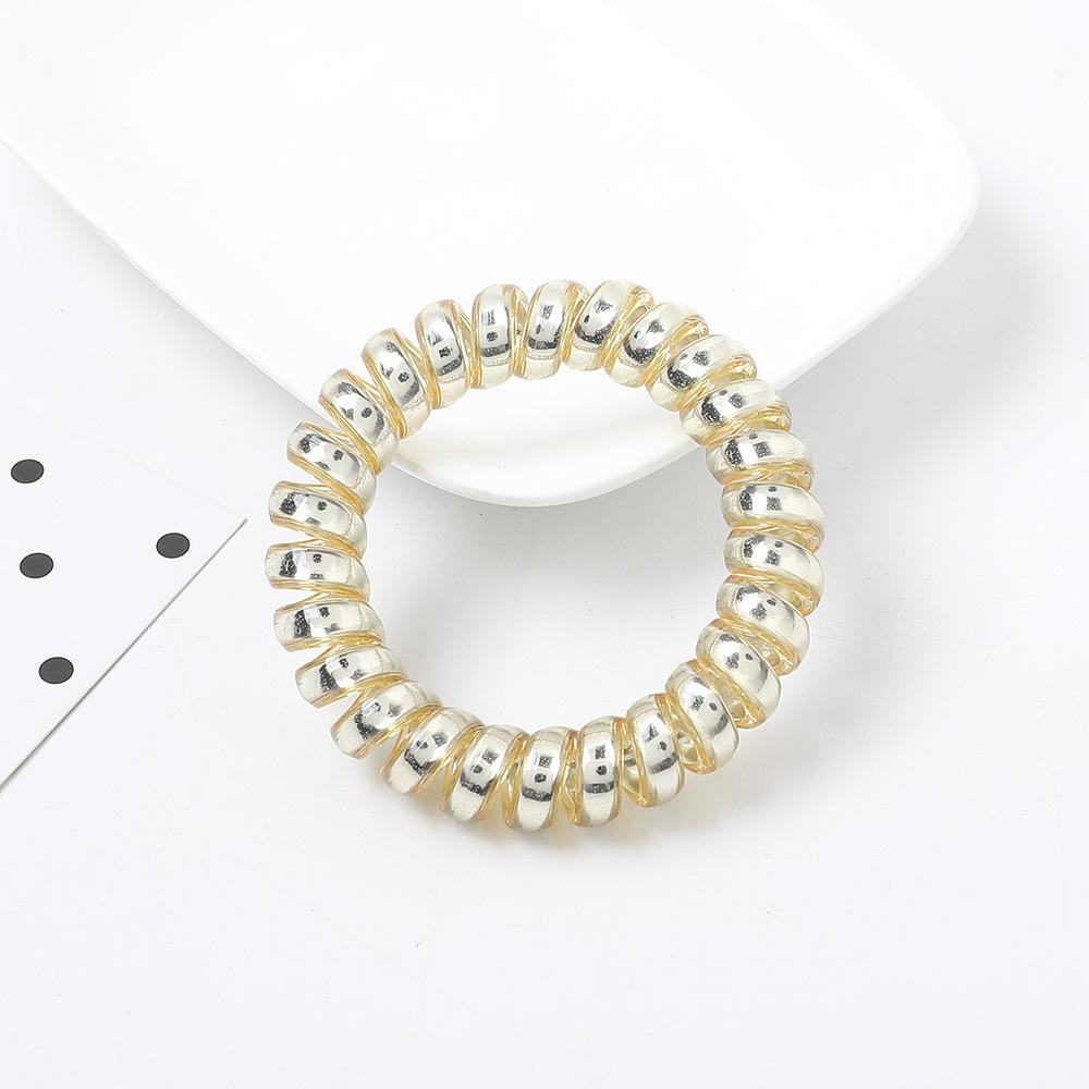 

5 шт./лот Разноцветные эластичные резинки для волос Спиральные резинки для волос Высокая эластичность Резинка-телефонный шнур для волос Резинка для волос Аксессуары для волос