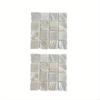 2pcs Handmade Drink Shell Square Coasters Heat Resistant Cup Mats Dining Table Accessories Home Decoration Placemat