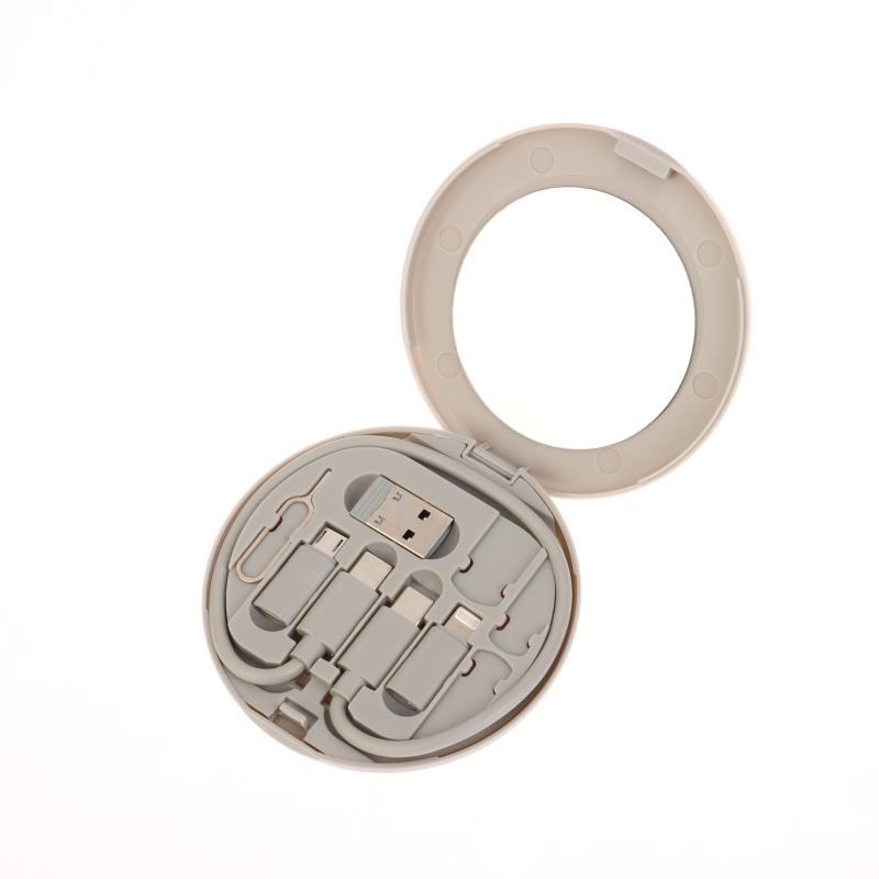 1 Set Multifunctional Fast Charging For Xiaomi Charger Storage Box Adapter Card Pin Travel Accessories Pd 60W Usb Data Cable Kit