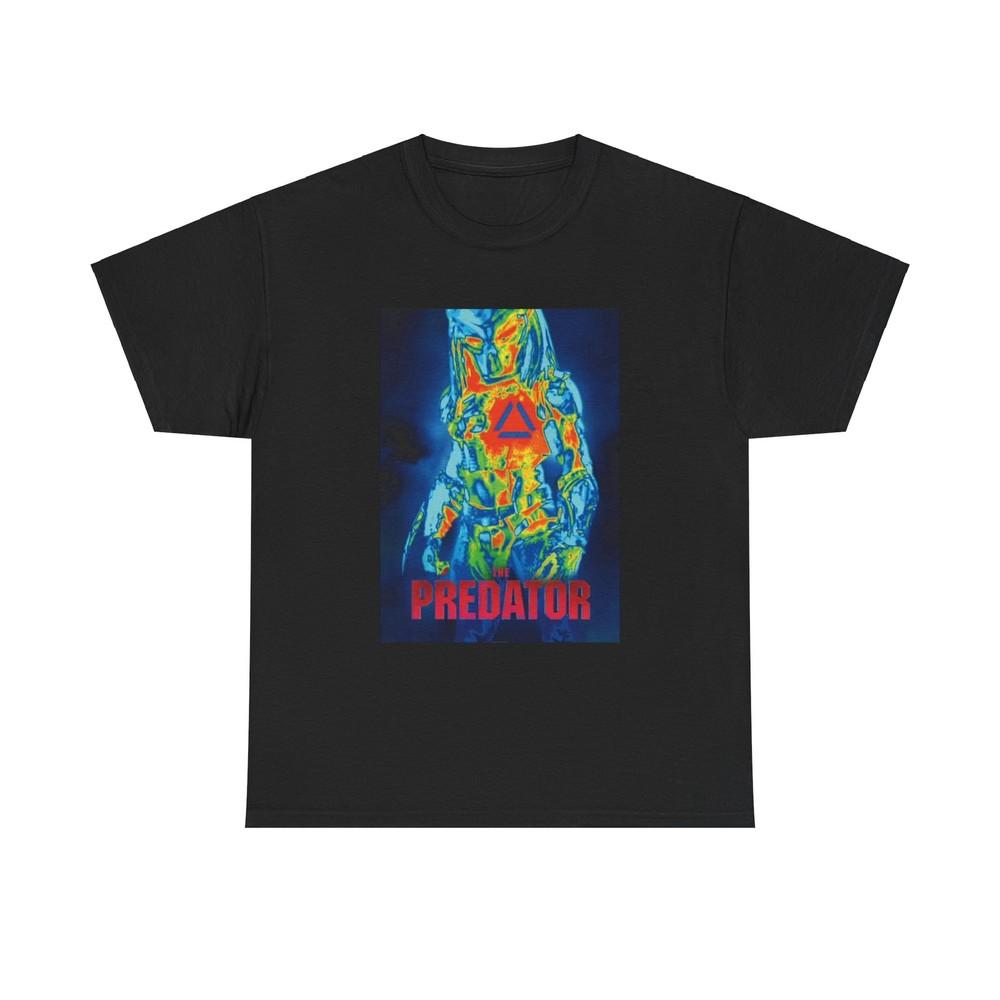 Predator Tshirt Vintage Movie Poster 80s Retro Aliens Unisex Heavy Cotton Tee Unisex T-Shirt XXL