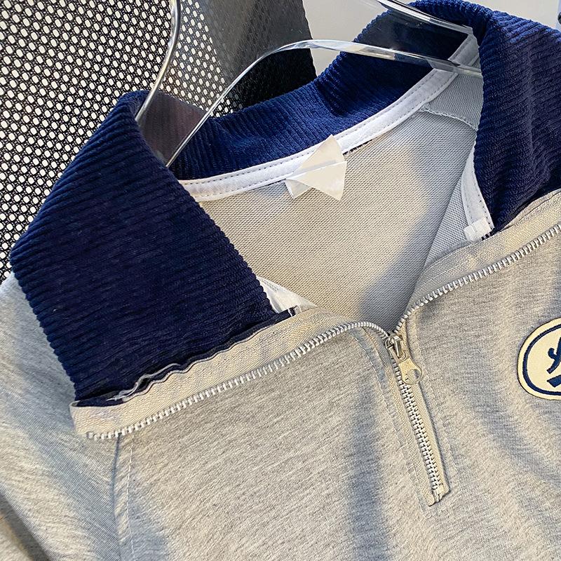 Women's Plus Size Polo Shirt - Spring/Autumn Loose Fit, Oversized Top, 2025 New Collection