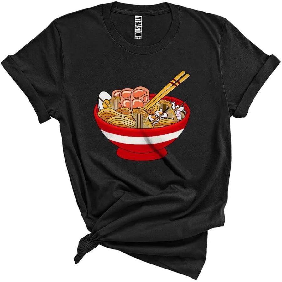 Bearded Dragon Eating Ramen Cute Funny Japanese Ramen Food Anime Bearded Dragon Lover Unisex T-Shirt Black S