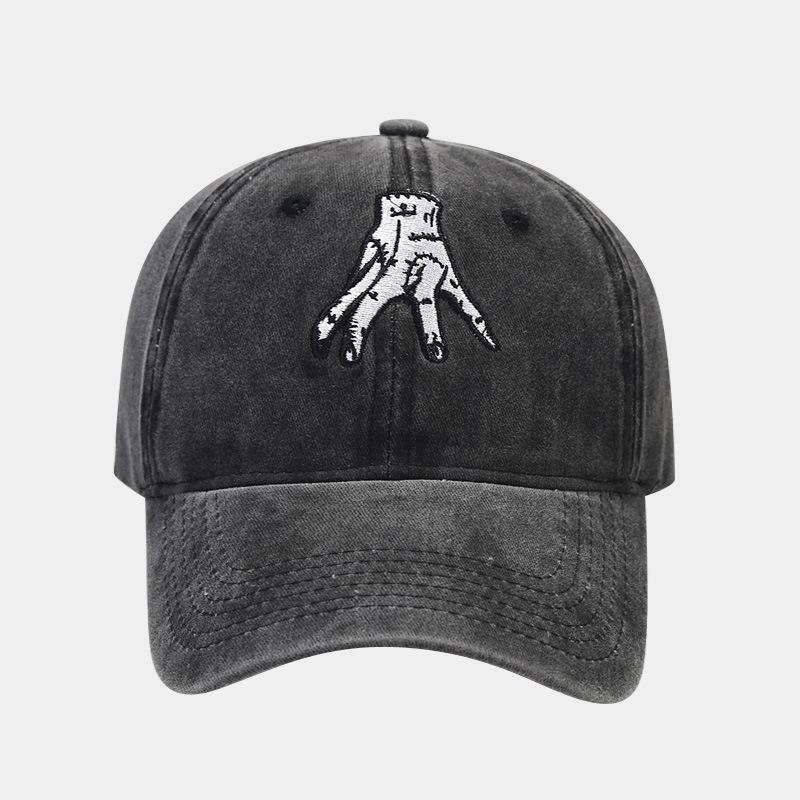 Hot-selling Baseball Cap Casual Soft Top Cap Men's Retro Versatile Embroidery Washed Hat Tide