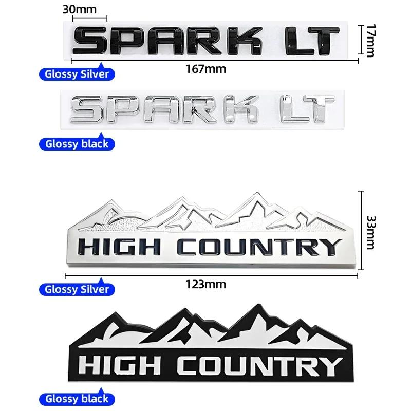 3D ABS Emblem Car Body Rear Trunk Sticker Badge For chevrolet Colorado HIGH COUNTRY malibu XL silverado spark LT Accessories