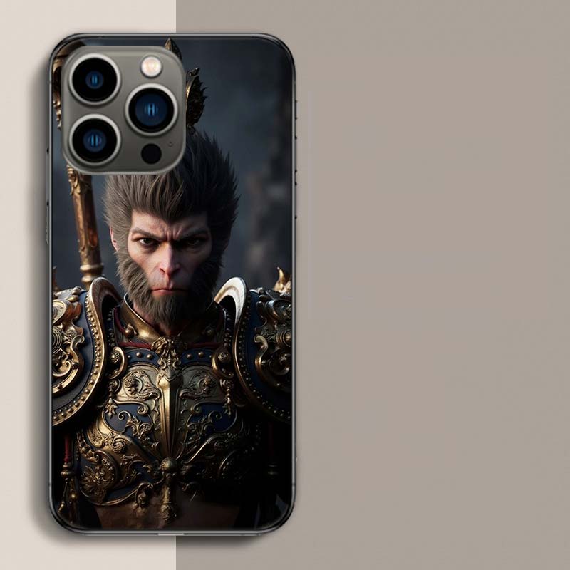 Black Myth Wu Kong Phone Case For Iphone 17 Air 15 Pro 14 Plus 16 Pro Max 12 13 Mini 11 16E X XS Cover Cute Fundas