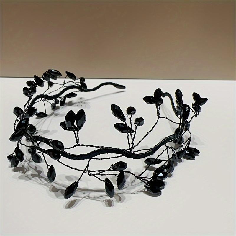 1PC Handmade Black Branch Headband Women s Fashion Elegance Mori Super Fairy Temperament Headband Advanced Sense Hairpin чёрный