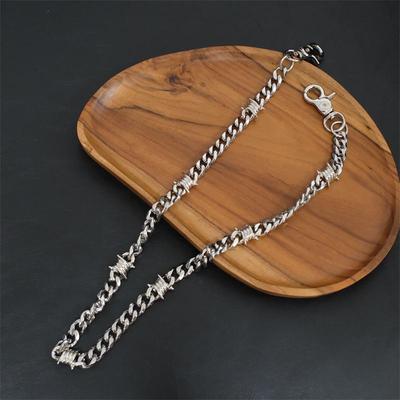 Acero Inoxidable Punk Hip-Hop Cadena de Espinas Accesorio de Cintura para Hombre