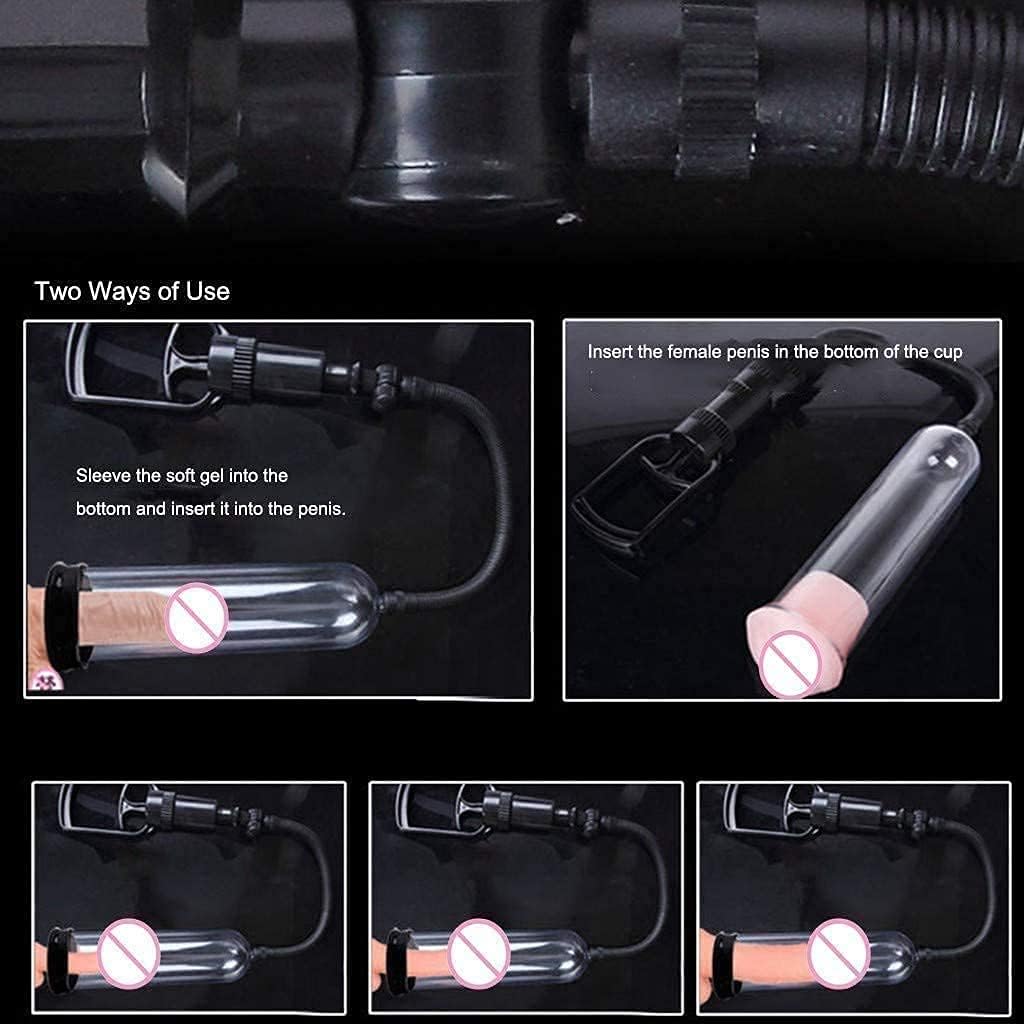 Male Penis Pump Physical Stretching Negative Pressure Vacuum Manual Penis Enlarger Dick Trainer Long-lasting Masturbation Device