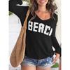 Women V Neck Hollow Knit Crochet Pullover Sweater Loose Fit Lightweight Top Casual Beach Pullover Knitted Blouse